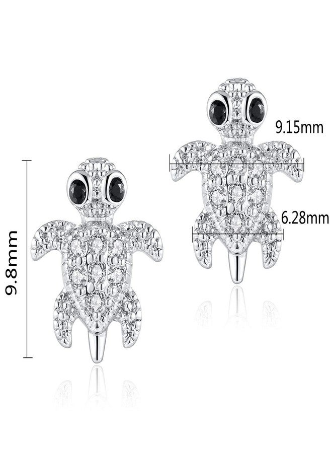 CANDYFANCY 2 Pieces 16g / 18g Surgical Steel Sea Turtle Ear Cartilage Helix Studs Earrings Auricle Piercings (16G Bar 1.2mm Thick) - Image 4