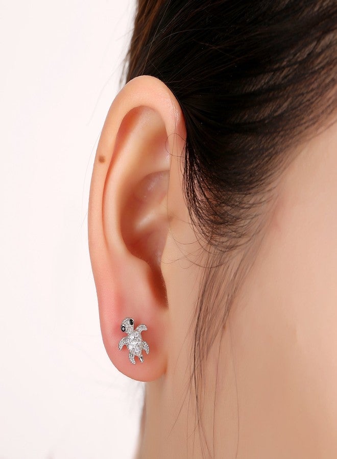 CANDYFANCY 2 Pieces 16g / 18g Surgical Steel Sea Turtle Ear Cartilage Helix Studs Earrings Auricle Piercings (16G Bar 1.2mm Thick) - Image 3