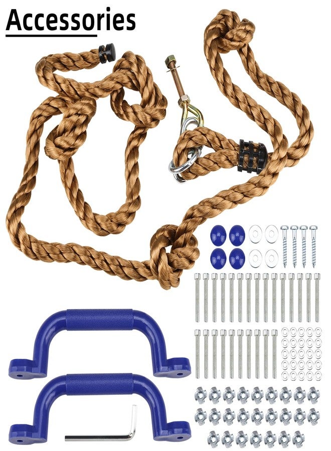 Yaegoo 25pcs Rock Climbing Holds, Rock Climbing Holds with Climbing Rope and Handles, Mounting Hardware Included - Image 4