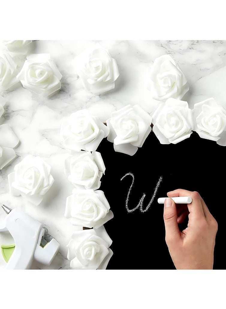 High Quality Luxury Artificial Flowers for Decoration Romantic Decoration Events Decoration Birthday Wedding Party Home Table Decor (White, Large 30 Pieces) - Image 3