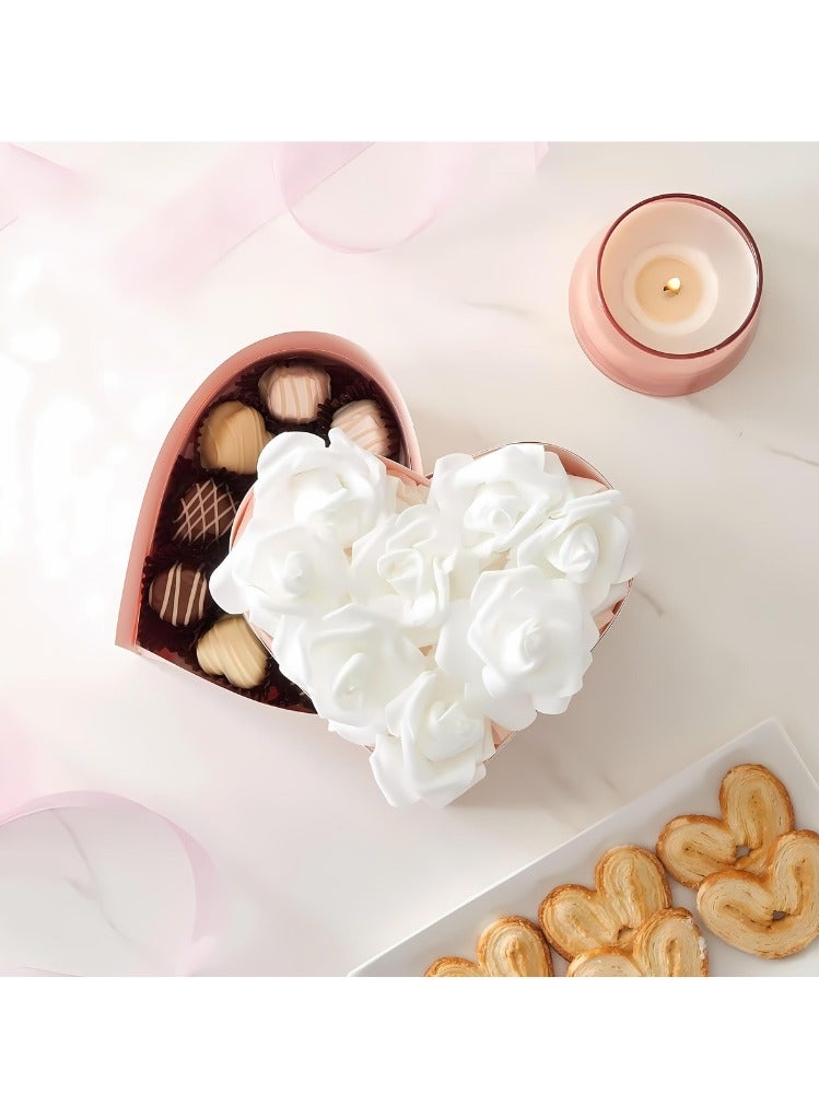 High Quality Luxury Artificial Flowers for Decoration Romantic Decoration Events Decoration Birthday Wedding Party Home Table Decor (White, Large 30 Pieces) - Image 4