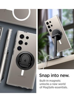 Spigen غطاء حماية فائق الهجين مزود بحلقة معدنية MagFit لهاتف Samsung Galaxy S24 متوافق مع Magsafe - أبيض  - Image 4