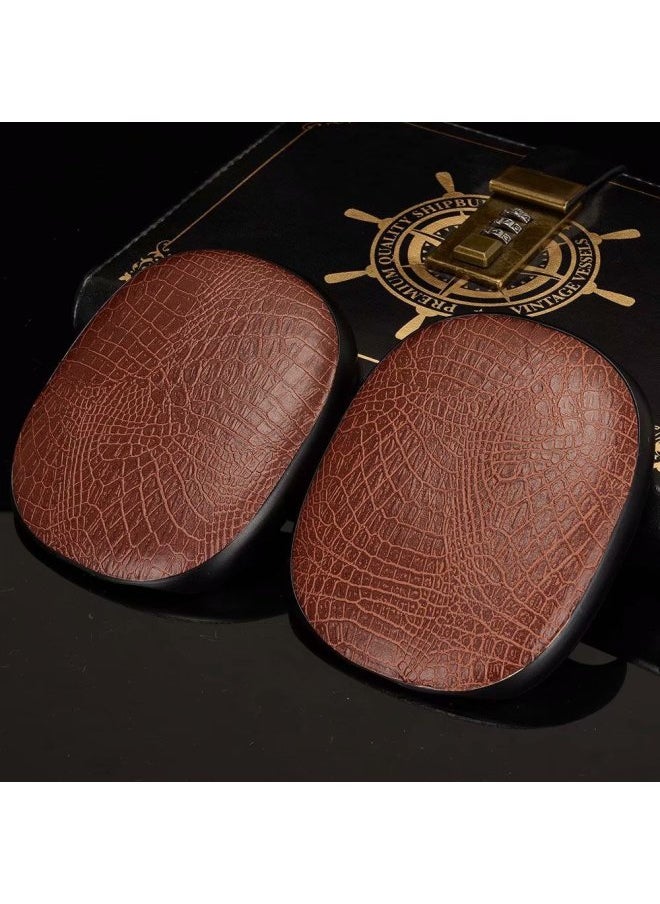 Generic - For Apple AirPods Max Bluetooth Headphone Case PU Skin Protective Case Crocodile Pattern Headphone Case-Color:Black-Applicable Model:For Apple AirPods Max Crocodile Pattern [OPP Bag]] - Image 1