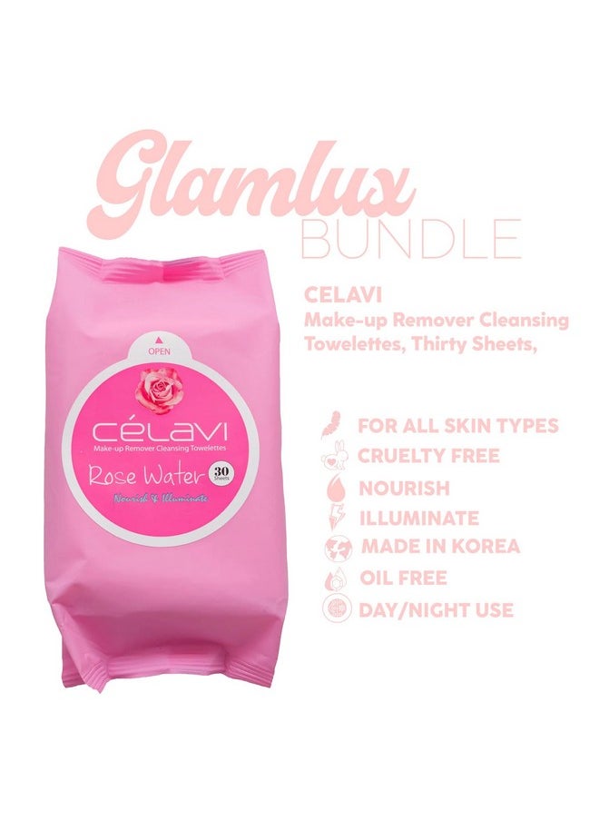 Glam Lux Bundle Of 3 Korean Skincare Vegan Beauty Creations Legally Glowy Rejuvenating Moisturizer Célavi Korean Makeup Remover Cleansing Wipes & Korean Facial Mask Paraben Sulfate & Oil Free  - Image 3