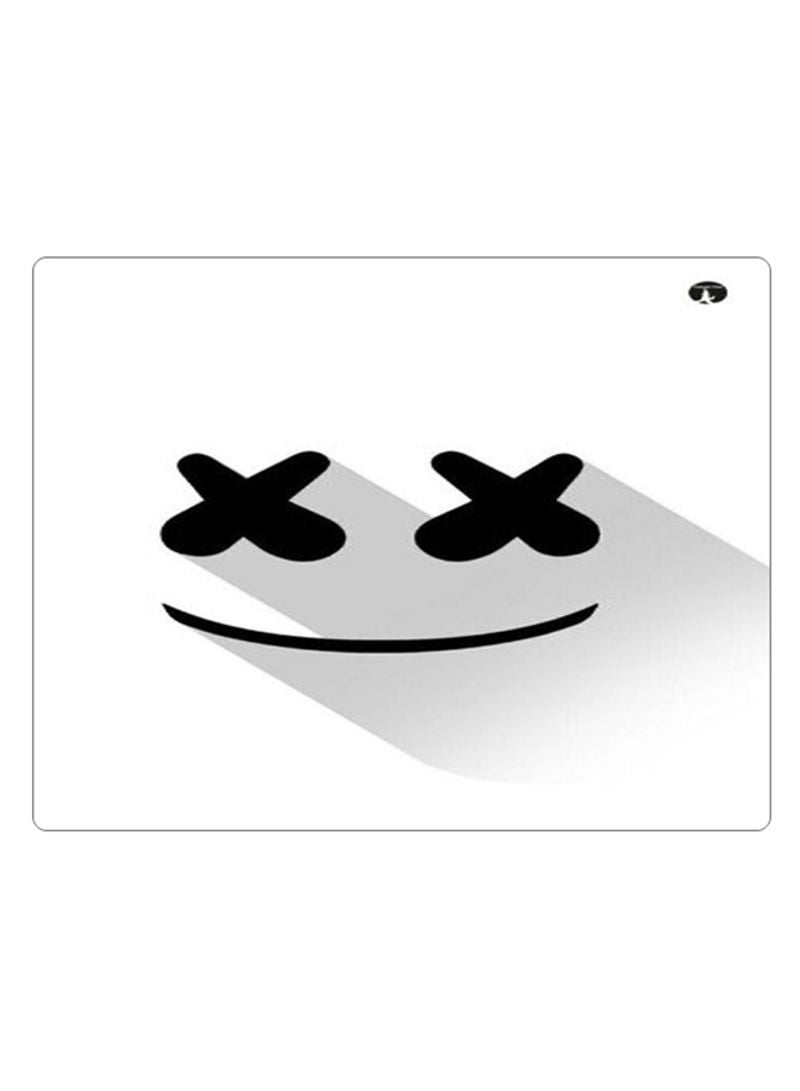 RKN Printed Anti-Slip Gaming Mouse Pad White/Black