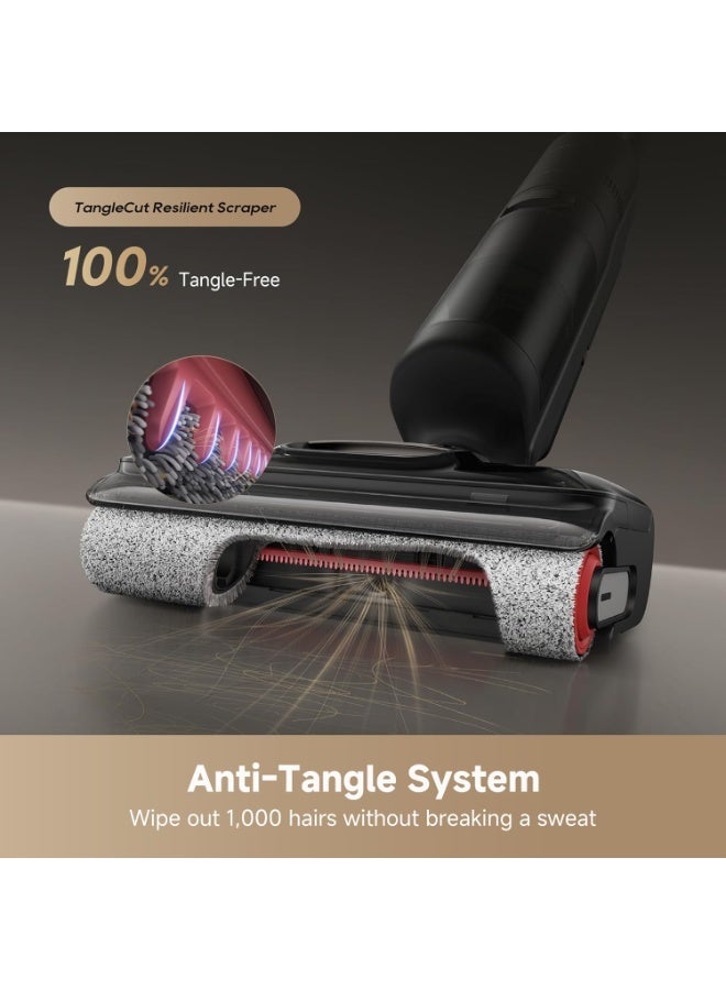 دريم Dreame H12 Dual FlexReach Wet Dry Cordless Vacuum & Mop, 23,000Pa Suction, 6-in-1 Stick Vacuum, 180° Lie-Flat Reach, TangleCut Anti-Tangle, Self-Cleaning with Hot Air Drying, Detachable Battery 5 L 120 W HHV31A-H12DFR Black - Image 2