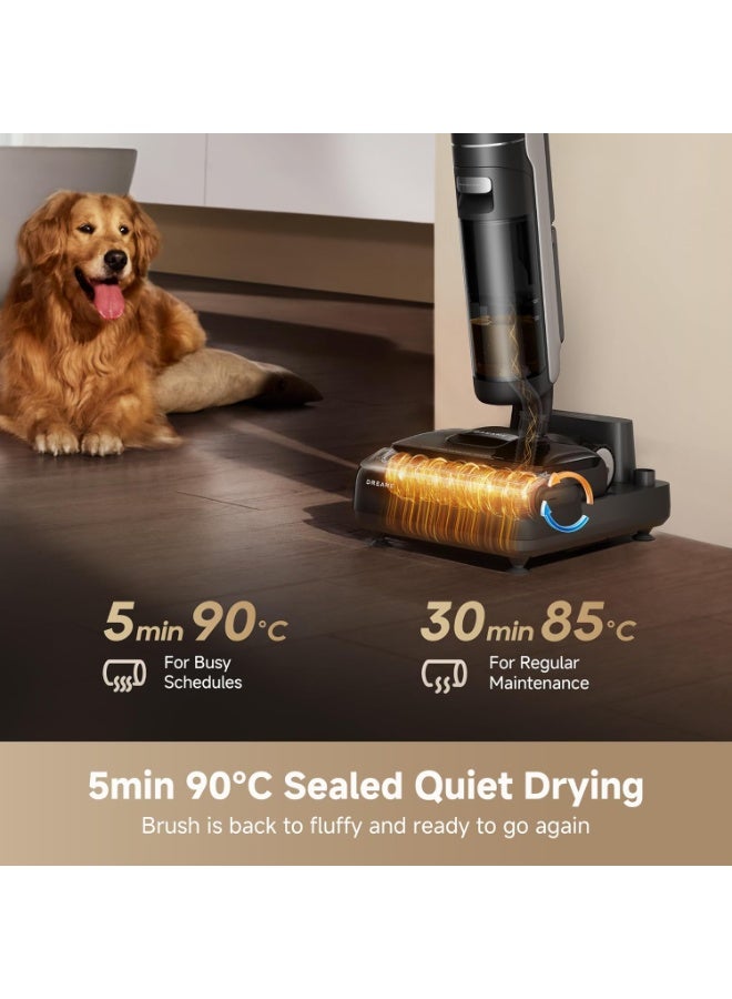 دريم Dreame H12 Dual FlexReach Wet Dry Cordless Vacuum & Mop, 23,000Pa Suction, 6-in-1 Stick Vacuum, 180° Lie-Flat Reach, TangleCut Anti-Tangle, Self-Cleaning with Hot Air Drying, Detachable Battery 5 L 120 W HHV31A-H12DFR Black - Image 3