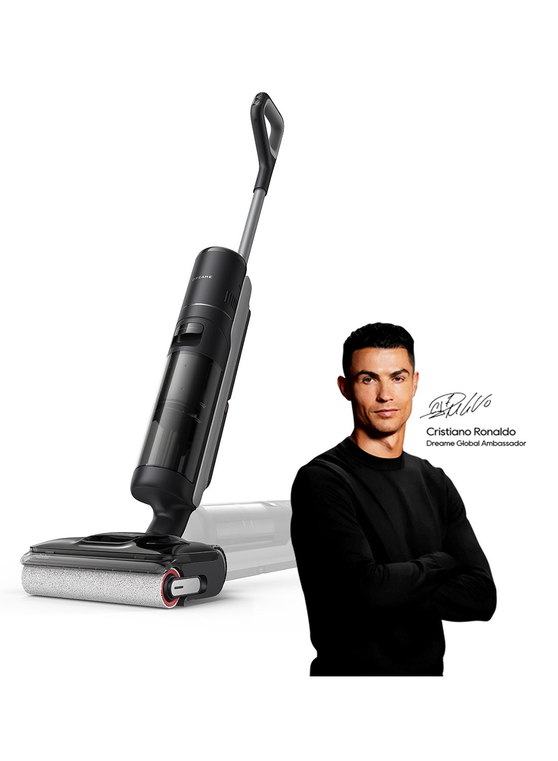 Dreame H12 Dual FlexReach Wet Dry Cordless Vacuum & Mop, 23,000Pa Suction, 6-in-1 Stick Vacuum, 180° Lie-Flat Reach, TangleCut Anti-Tangle, Self-Cleaning with Hot Air Drying, Detachable Battery