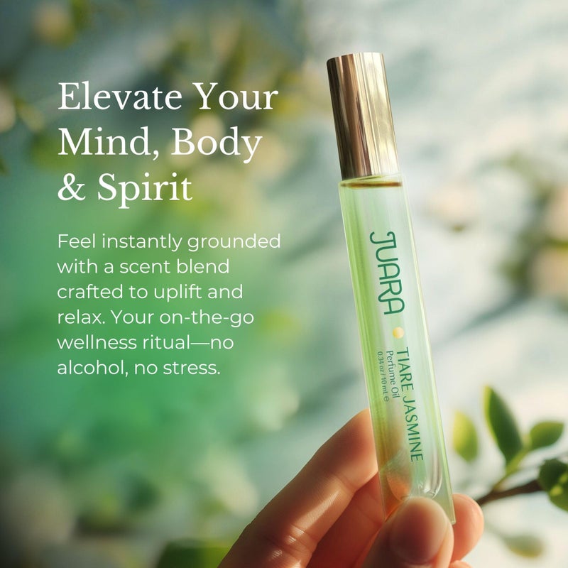Juara - Tiare Jasmine Perfume Oil | Roll-on | Floral Fragrance for Women | Natural Ingredients | Long Lasting Luxury | Alcohol-Free | Paraben & Sulfate Free | 0.34 oz (10mL) - Image 2