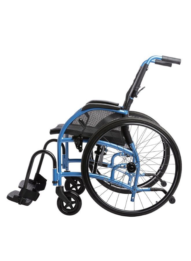 Strongback Mobility Lightweight Foldable Wheelchair, Built-in Adjustable Lumbar Support, Promotes a Healthy Spine, STRONGBACK 24, 18" Seat (24" Rear Wheels) - Image 1