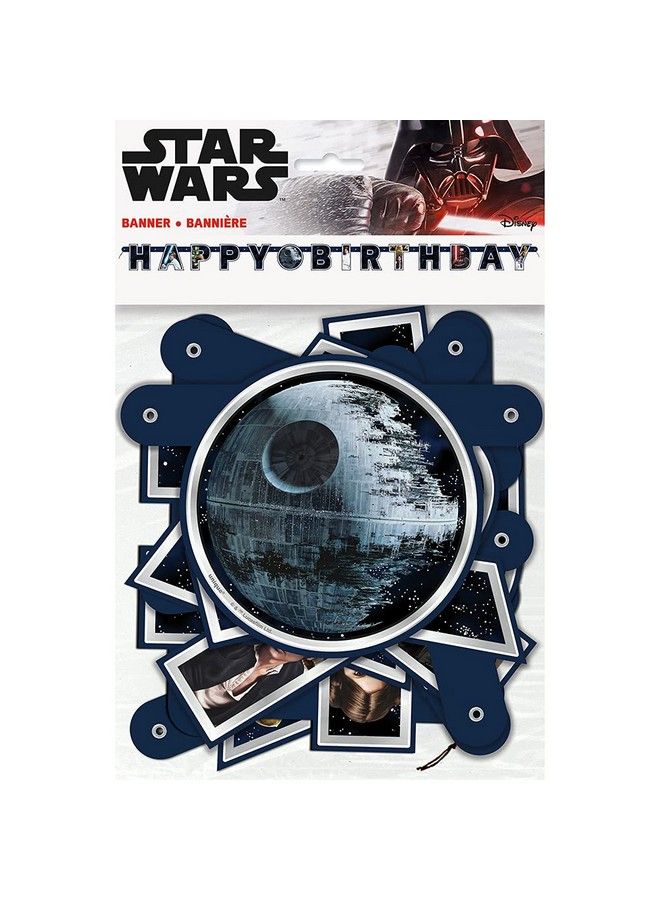 Unique Star Wars Classic Birthday Jointed Banner 6.5 Ft Multicolor - Image 4