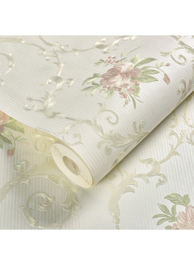 Anna 3D Anti-Dirty Bedroom Wall Mural Decor - 0.53*4m Room Background Wallpaper Stickers - Image 1