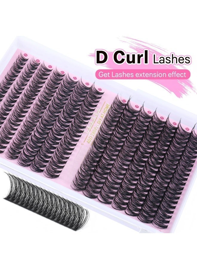 بابونا طقم وصلات رموش DIY عدد 280 قطعة – رموش كلاستر فردية 9-16 مم كثافة 30D و40D مع لاصق رموش ومزيل وأداة تركيب لتمديد الرموش في المنزل - Image 5