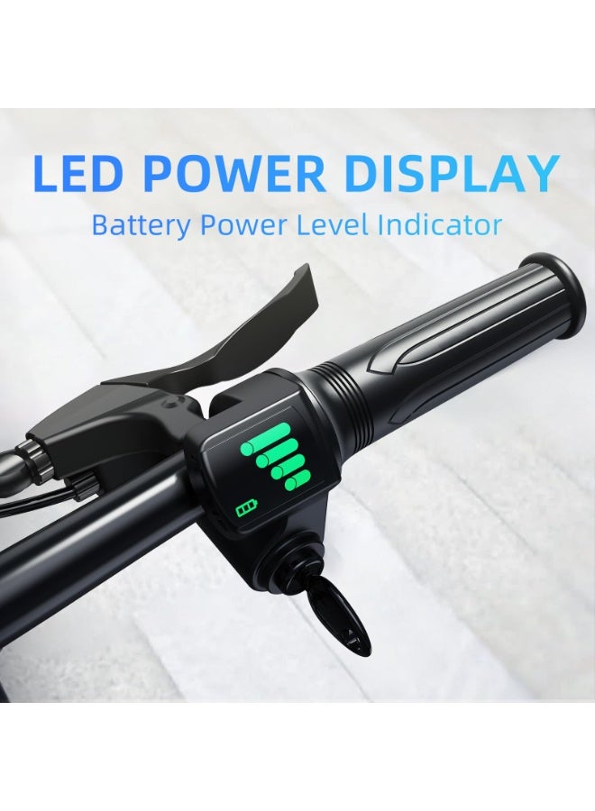 ويندهورس دراجة كهربائية قابلة للطي W2B، محرك 350 واط، بطارية 36 فولت 8 أمبير، سرعة تصل إلى 40 كم/ساعة، مدى يصل إلى 35 كم، فرامل قرصية مزدوجة، هيكل من سبائك الكربون، إطارات 16 بوصة، نظام تعليق أمامي، دراجة كهربائية محمولة بمقعدين - Image 4