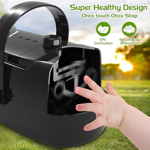 Zerhunt Bubble Machine Durable Automatic Bubble Blower, 18000+ Big Bubbles Per Minute Bubbles for Kids Toddlers Bubble Maker Operated by Plugin or Batteries Bubble Toys for Indoor Outdoor Birthday Party - Image 4