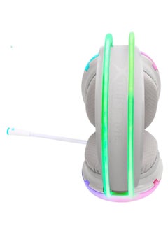 XTRIKE ME GH-511 Transparent RGB Gaming Headset Stereo Sound - Dynamic RGB lighting on headband - Omnidirectional Noise Reduction mic - 2*3.5 mm jack + USB - For Mobile / PC / PS4-5  - Image 3