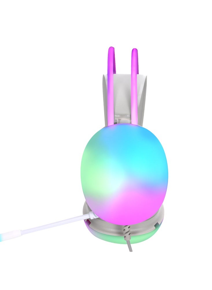 XTRIKE ME - GH-511 Transparent RGB Gaming Headset Stereo Sound - Dynamic RGB lighting on headband - Omnidirectional Noise Reduction mic - 2*3.5 mm jack + USB - For Mobile / PC / PS4-5 - Image 1