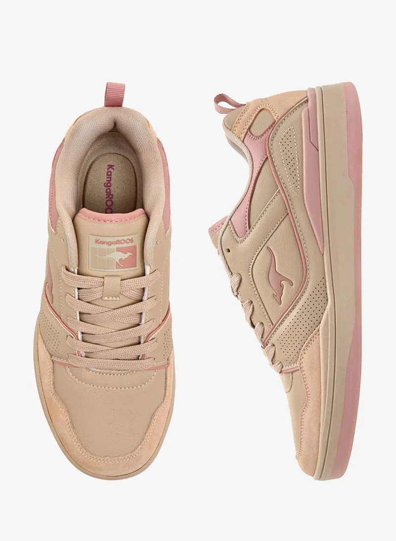 kangaROOS Women's Panelled Lace-Up Sports Shoes