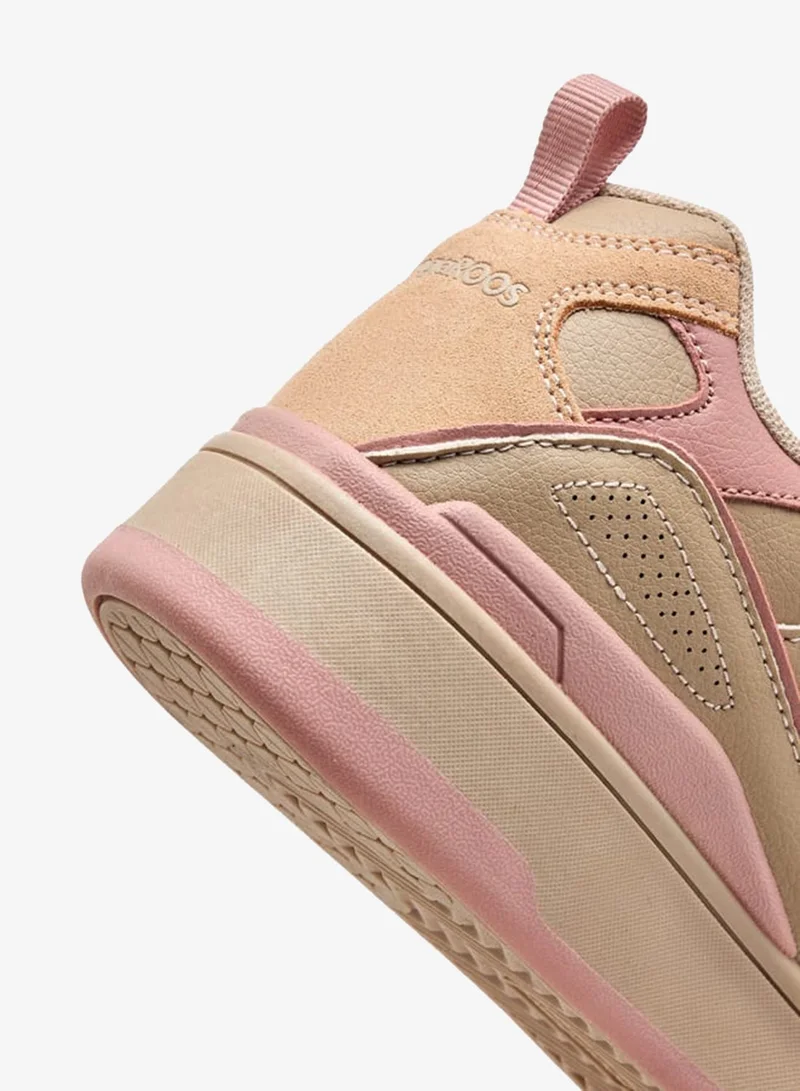 kangaROOS PINK Women's Panelled Lace-Up Sports Shoes for Women | Best Price UAE