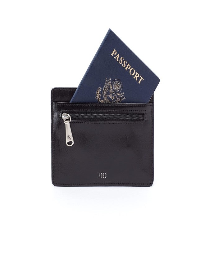 HOBO Vintage Euroslide Card Holder Wallet,Black,One Size - Image 2