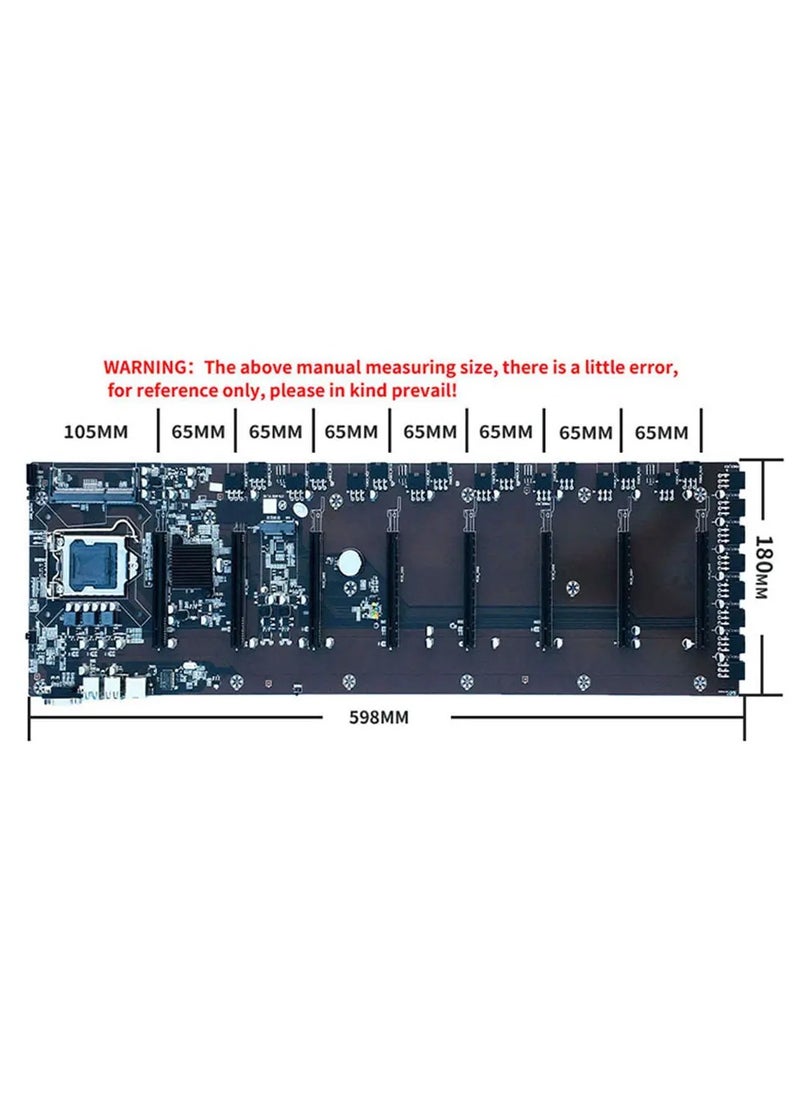 Miner B75 Motherboard Mining Machine Motherboard MDDR3 For ETC CPU 8 Graphic Cards (B75 Miner Motherboard)