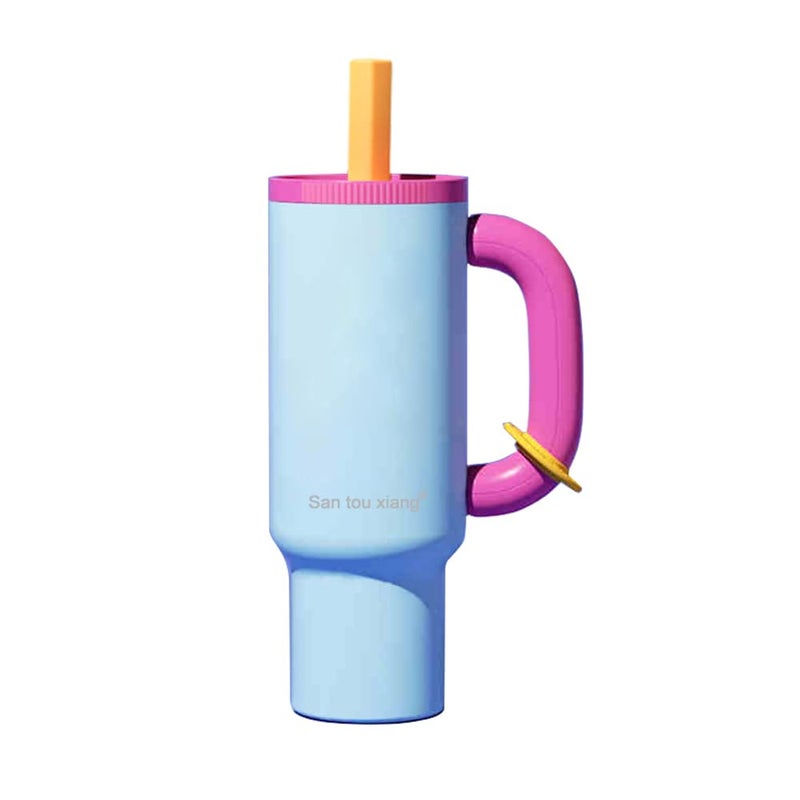 SANTOUXIANG 40oz Insulated Tumbler with Straw 24hr Ice Cold 12hr Hot Leakproof Stainless Steel Travel Mug for Gym Office Car Sweatproof GiftReady insulated water bottle drinkware - Image 2