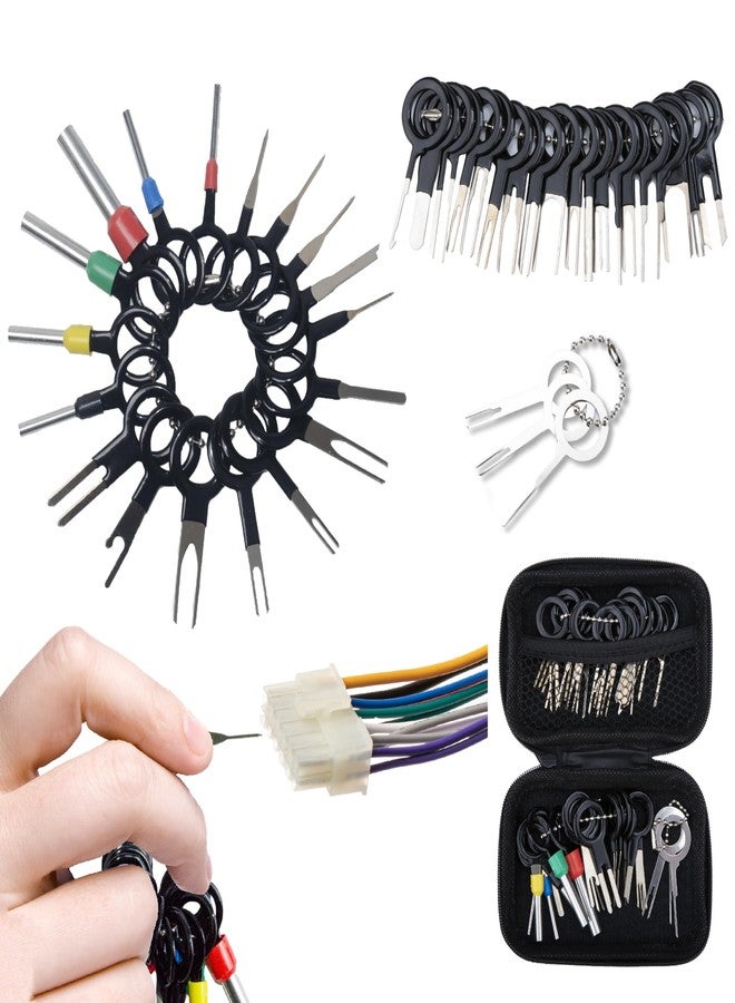 ecocstm 41 PCS Terminal Removal Tool Kit, Depinning Tool Electrical Pin Removal Tool, Pin Extractor Removal Tool Kit, Electrical Wire Connector Pin Release Terminal Ejector Kit for Automotive, Home Appliance - Image 1