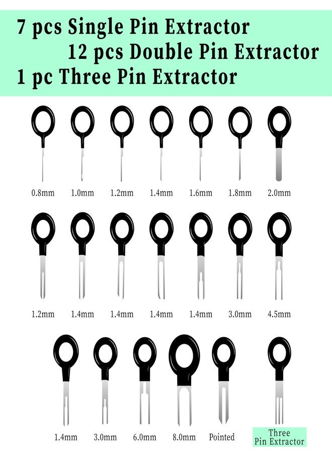 ecocstm 41 PCS Terminal Removal Tool Kit, Depinning Tool Electrical Pin Removal Tool, Pin Extractor Removal Tool Kit, Electrical Wire Connector Pin Release Terminal Ejector Kit for Automotive, Home Appliance - Image 5