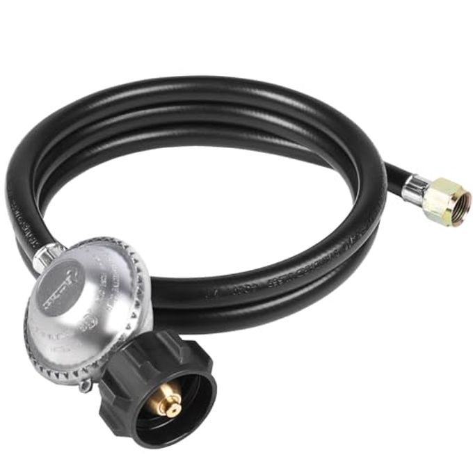 SHINESTAR 5 Feet Propane Hose with Regulator Replacement Part for Portable Propane Grill, Blackstone 28"/36" Griddle, Fire Pit, Patio Heater and More, Low Pressure