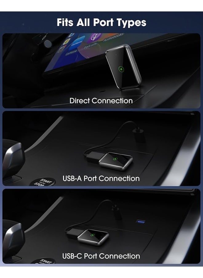 CarPlay Wireless Adapter for iPhone – Effortlessly Convert Wired to Wireless CarPlay, Plug-and-Play Setup, Broad Compatibility with iPhones Running iOS 10+ - Image 3