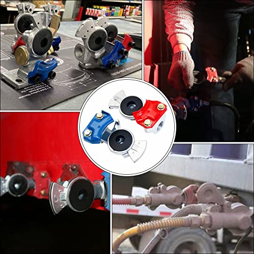 Boeray Universal Glad Hands for Semi Trailers, Airline Brake Gladhands for Tractor Trailer, with Extra 2pcs Replaced Glad Hand Seals - Image 5