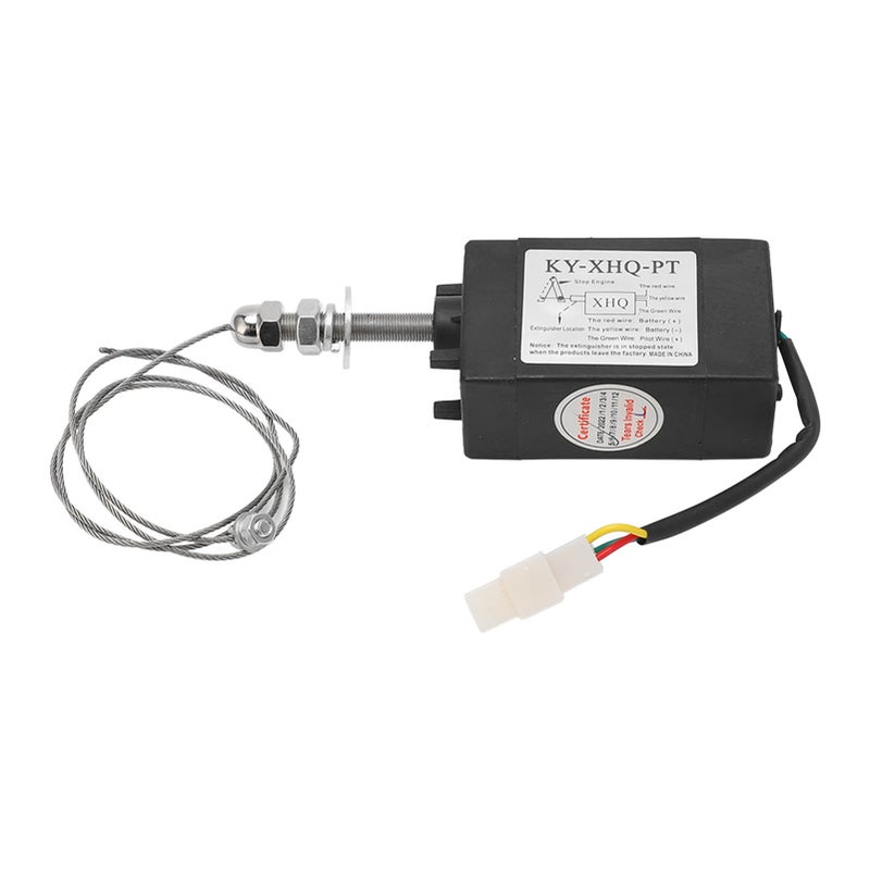 Diesel Engine Stop Solenoid Valve Servo Motor Control Generator Shutdown Solenoid Valve Power Off NC 12V - Image 1