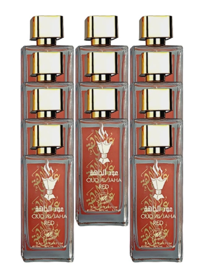 Rehana 11 Pieces Oud Al Jaha Red Perfume For Women 100ml EDP - Image 1