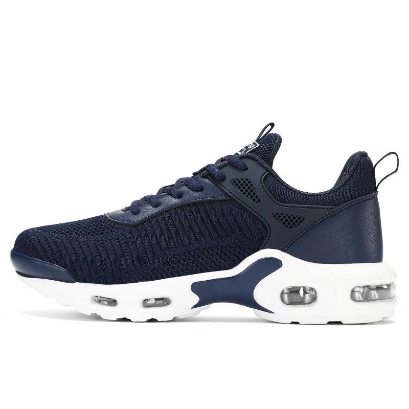 Socviis Men's Fashion Sneaker Non Slip Air Running Shoes for Men Athletics Sport Trainer Tennis Basketball Shoes Dark Blue - Image 3