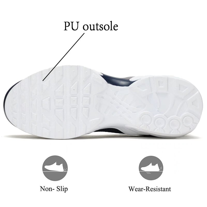 Socviis Men's Fashion Sneaker Non Slip Air Running Shoes for Men Athletics Sport Trainer Tennis Basketball Shoes Dark Blue - Image 5