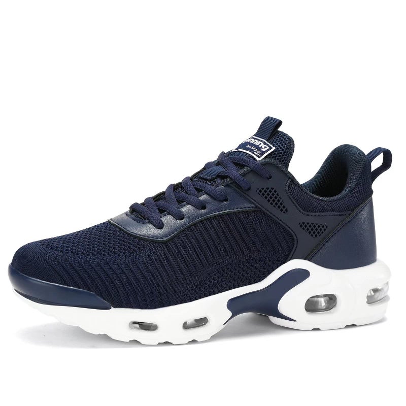 Socviis Men's Fashion Sneaker Non Slip Air Running Shoes for Men Athletics Sport Trainer Tennis Basketball Shoes Dark Blue - Image 2