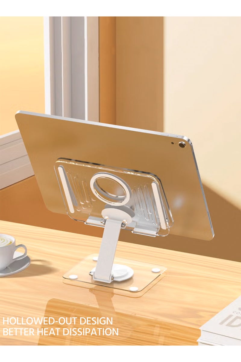 iPad Stand Holder Adjustable Tablet Stand for Desk, Portable Stand Tablet Holder Travel Home Office 2024 iPad Pro Essentials for Table Mount/PS/Switch iPhone  - Image 2