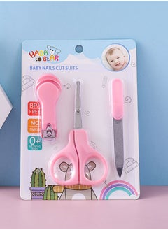 Nail clippers 3 piece set Pink color