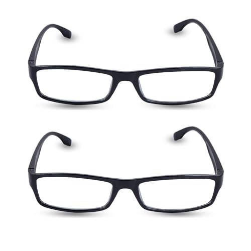 MOJOWEAR Full Rim Reading Glasses For Men And Women 2 Pcs Combo (+1.50) - Image 3