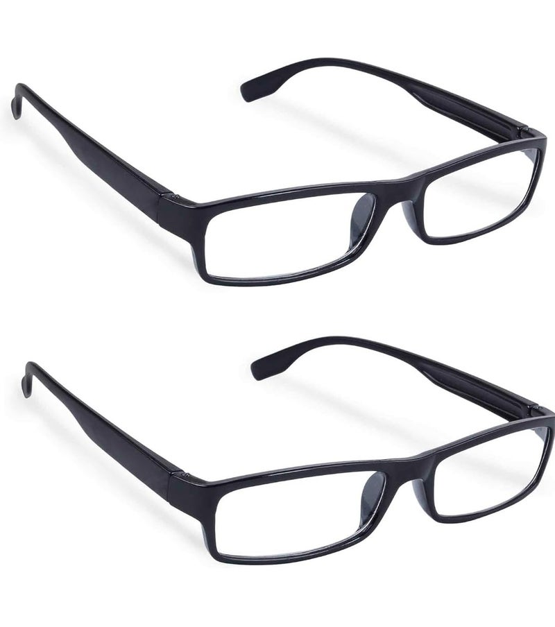 MOJOWEAR Full Rim Reading Glasses For Men And Women 2 Pcs Combo (+1.50) - Image 1