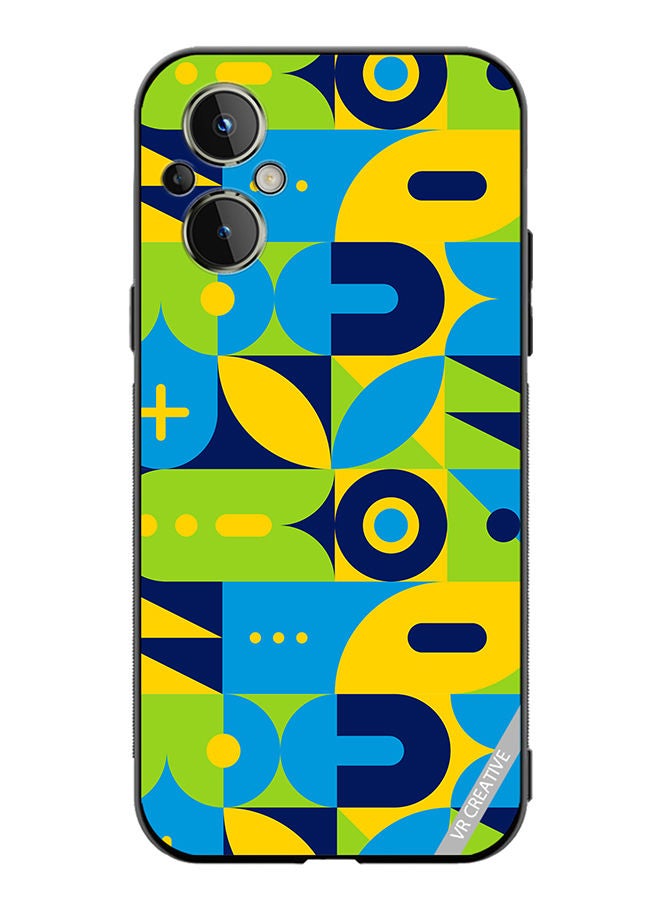 VR CREATIVE Protective Case Cover For OnePlus Nord N20 5G Geometry Pattern Design Multicolour - Image 1