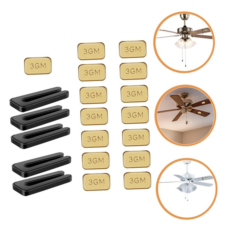 Jojofuny 5 Sets Ceiling Fan Balance Kit Weights Clips For Balancing Blades Prevent Wobble Extend Fan Life - Image 5