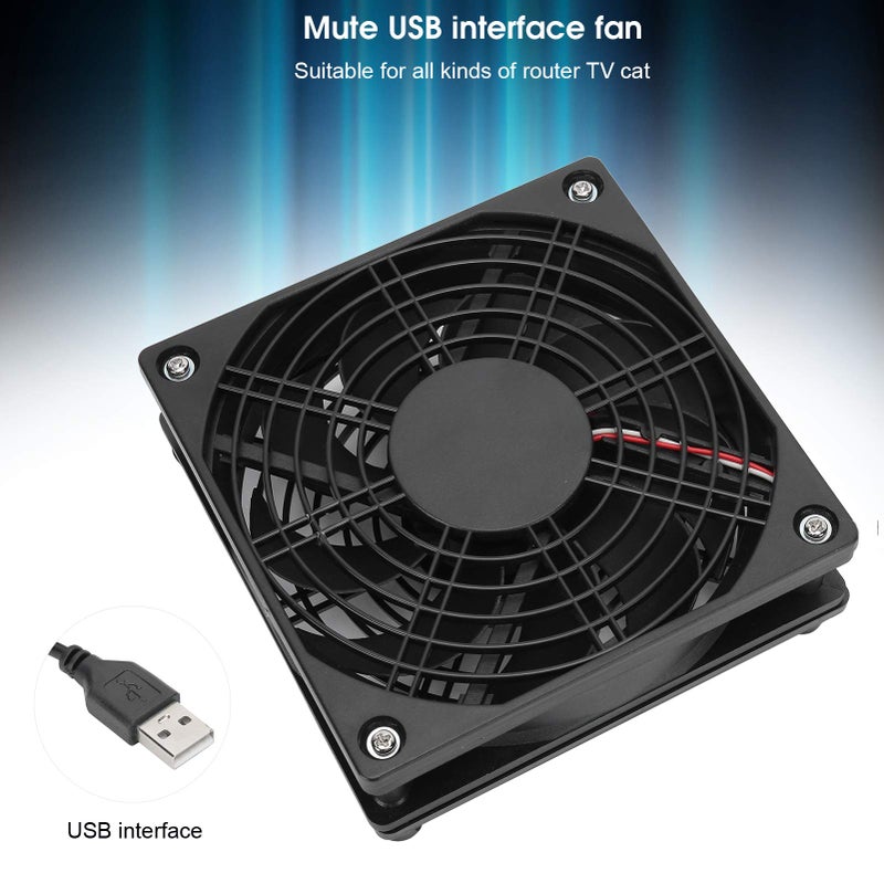 2PCS 120mm USB Computer Case Fan Silent Cooling for PC CPU TV Box Modem - Image 5