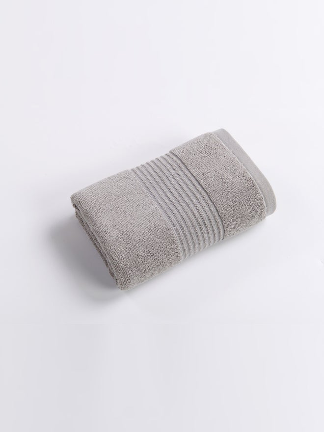 Cannon منشفة غسيل كانون بحدود دوبى 580 جرام 33×33 سم 100% قطن رمادي بورتاني - Image 2