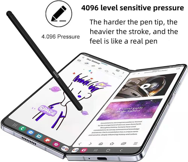 Replacement Stylus Pen: Precision-engineered, Ergonomic Design, 3 Replacement Nibs - Portable Compact Accessory for Samsung Z Fold 6/5 Touchscreen Writing Drawing - Image 4