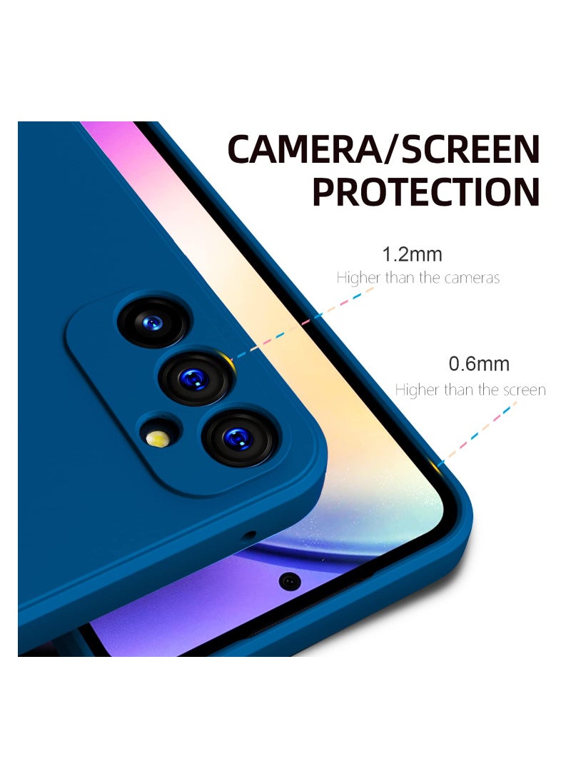 حافظة لهاتف سامسونج جالاكسي S23 FE من السيليكون الناعم المقاوم للصدمات وغطاء خلفي ببطانة داخلية من القماش مع حافظة حماية للكاميرا لهاتف سامسونج جالاكسي S23 FE - Image 2