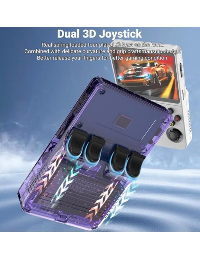 R36S Handheld Retro Gaming Console Linux System with 64G TF Card, Preloaded with 15000+ Games, Retro Video Game Console 3.5-inch IPS Screen (Purple 64G)  - Image 4