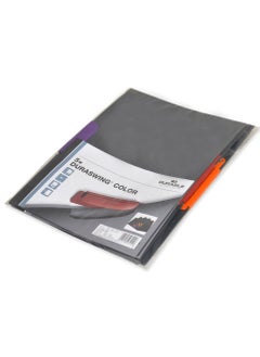 Durable Durable 230400 clamp folder Duraswing Color for 30 sheets DIN A4, bag of 5 pieces, anthracite with coloured clamp  - Image 3