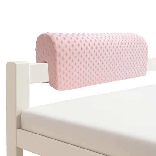 Wonder Space Toddlers Bed Rail Bumpers Protecter Childrens Bed Guardrail Padding AntiCollision Increased Height Fall Prevention Easy InstallEnhanced Safety Mostly Fit 23ft Pink - Image 1