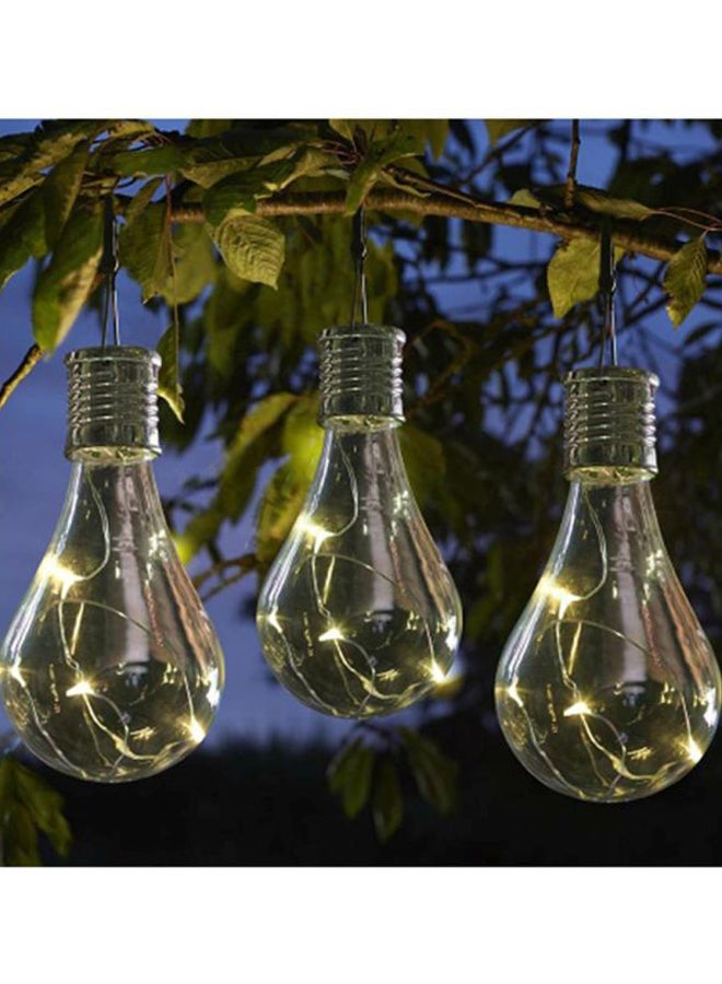 NIBEMINENT 3-Piece Waterproof Solar Rotatable LED Bulb clear 15x7.5x15centimeter - Image 4